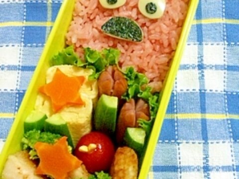 簡単キャラ弁☆ムックのお弁当♪